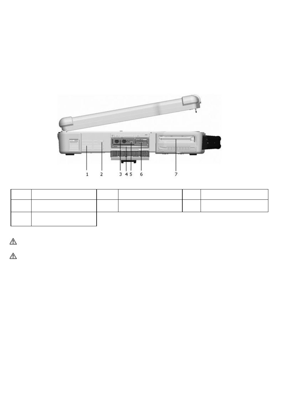 Right side view | Dell Latitude D630 XFR (Early 2008) User Manual | Page 9 / 23