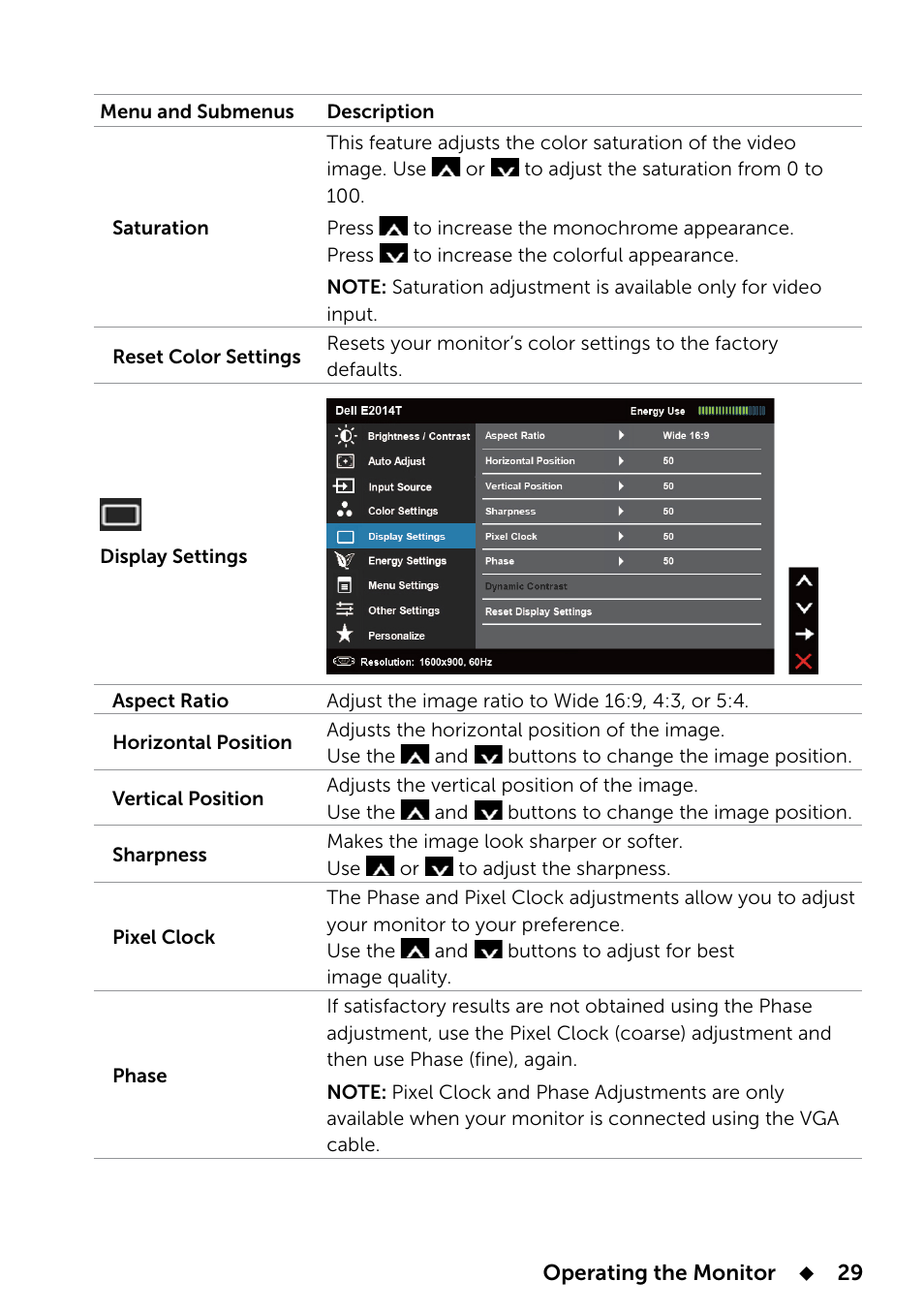 Dell E2014T 19.5 Multi-Touch Monitor with LED User Manual | Page 29 / 56