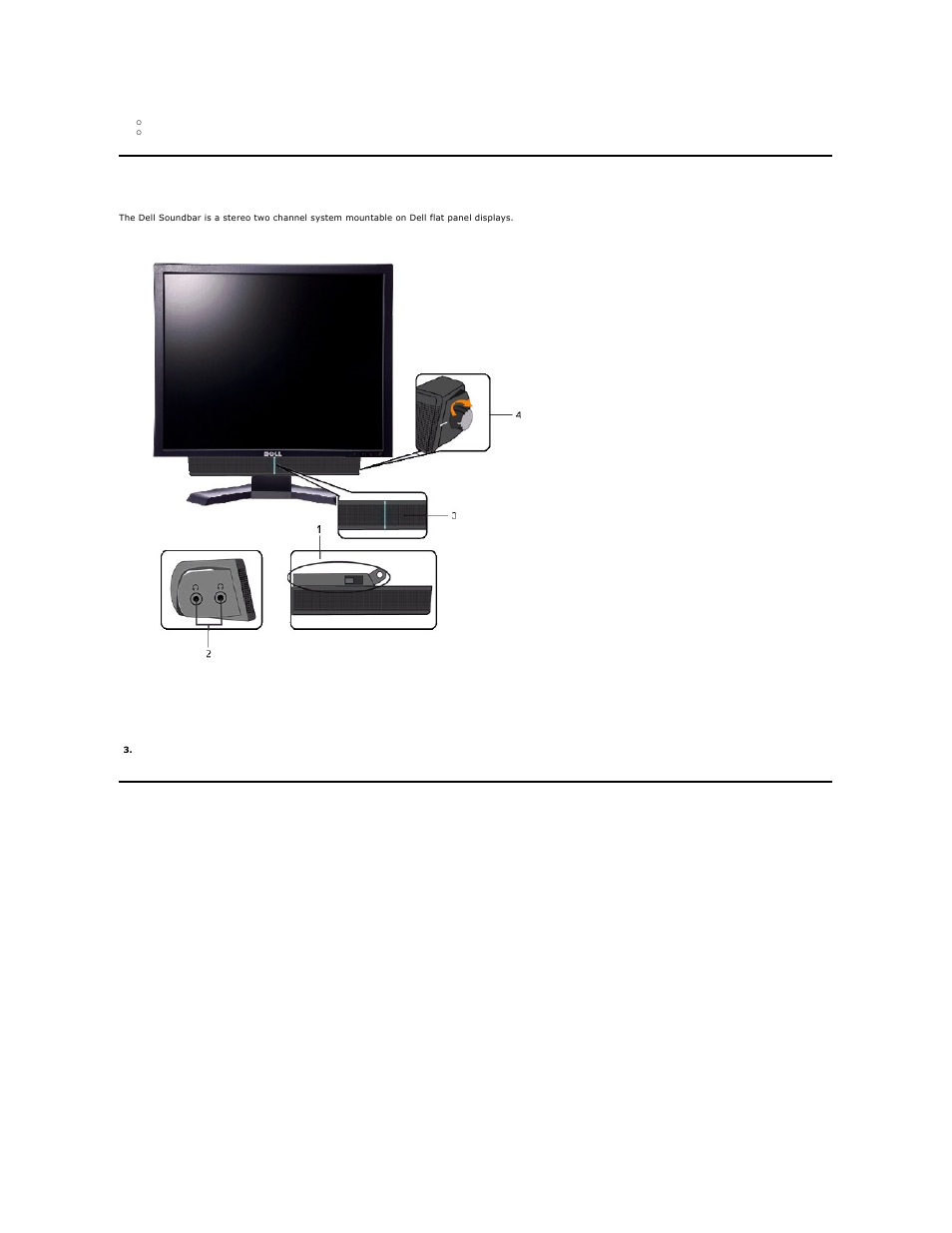Using the dell soundbar (optional), Using the tilt, Tilt | Dell E170S Monitor User Manual | Page 19 / 29