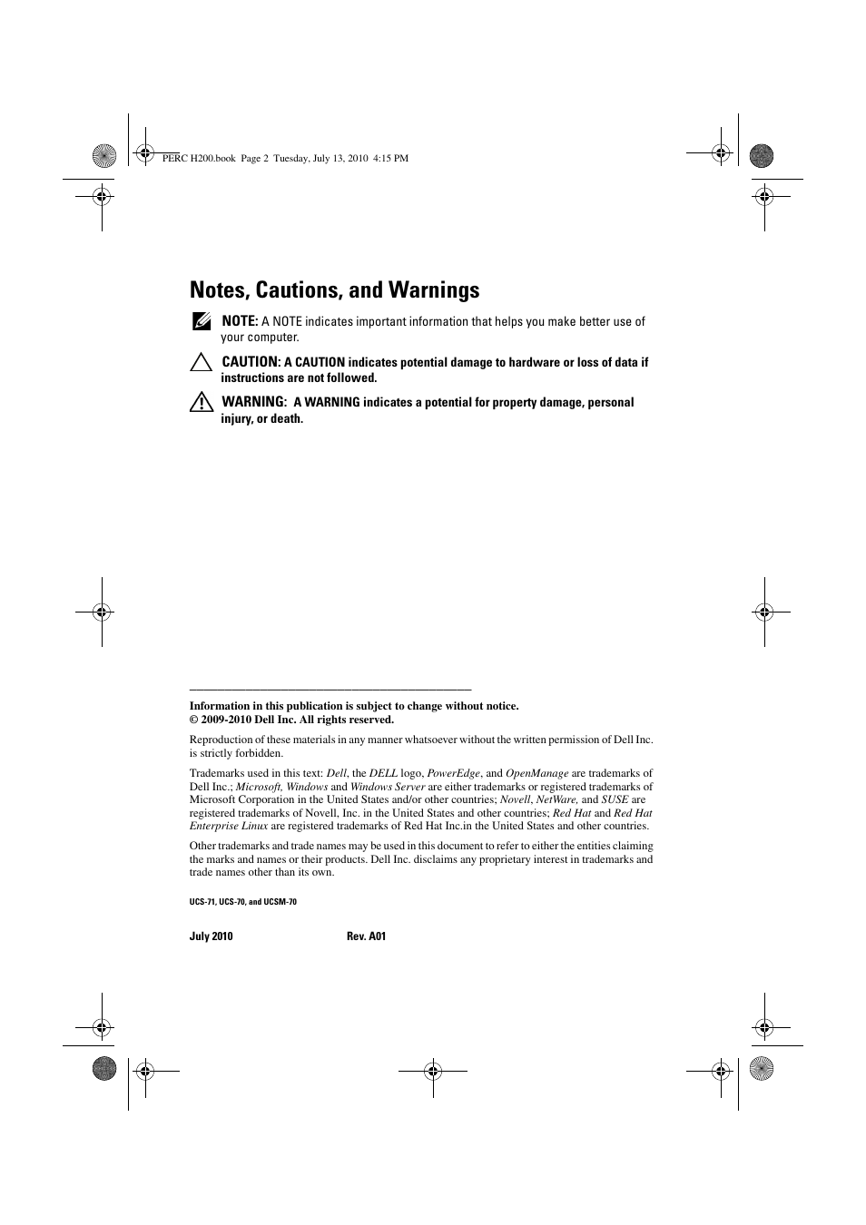 Dell PowerEdge RAID Controller H200 User Manual | Page 2 / 92