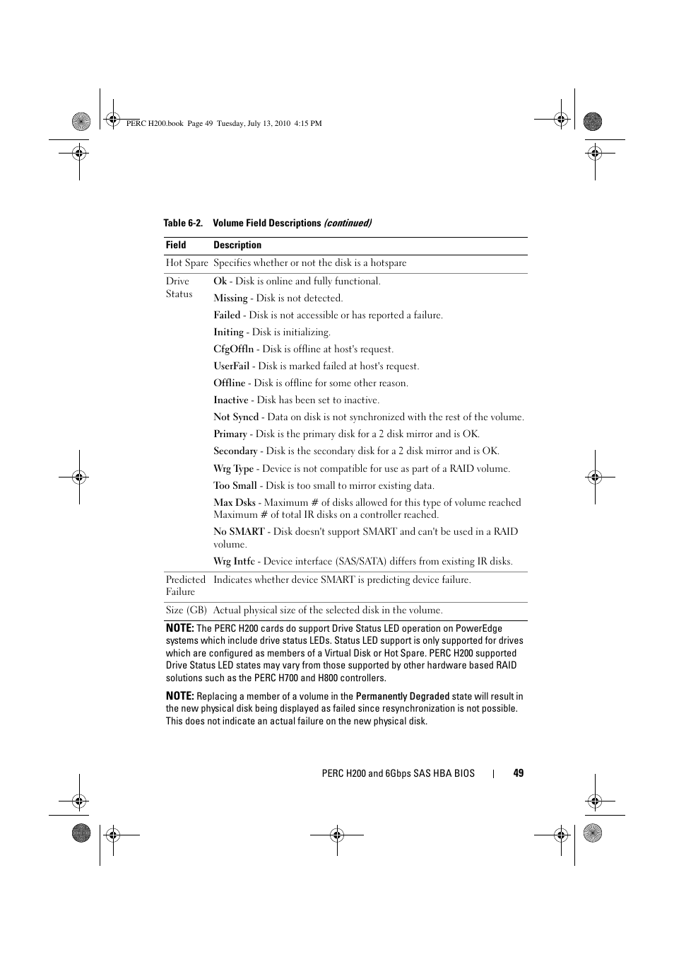 Dell PowerEdge RAID Controller H200 User Manual | Page 49 / 92