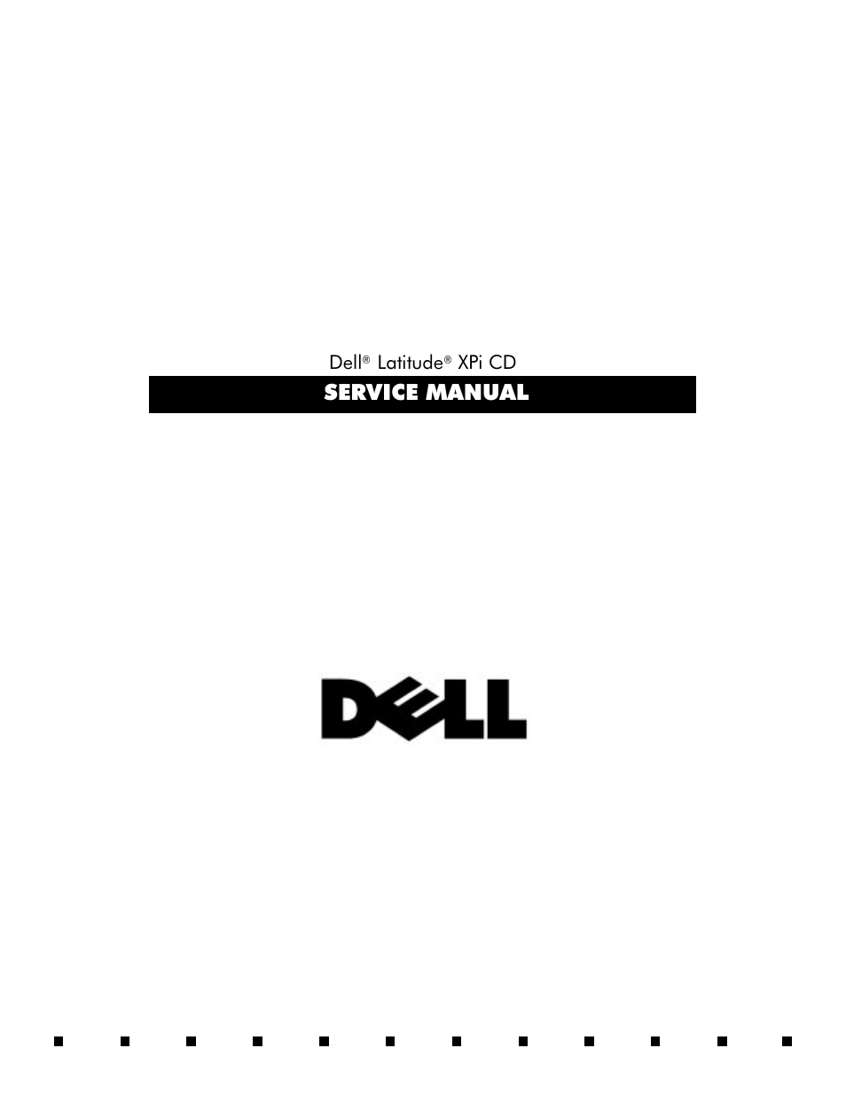 Dell Latitude Xpi CD User Manual | 122 pages