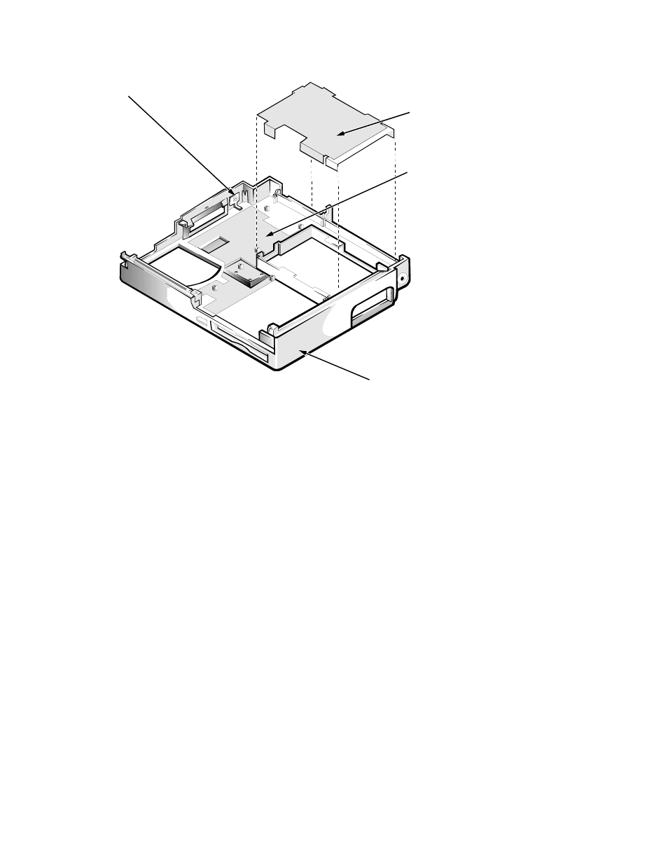 Bottom-case assembly components, Main battery insulator, Ottom-case assembly components | Dell Latitude Xpi CD User Manual | Page 107 / 122