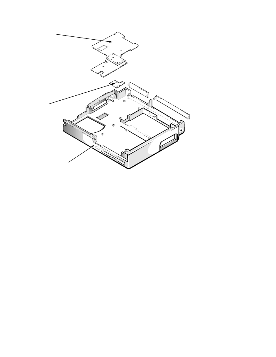 Spreader and keel plates, Figure a-12. spreader and keel plate removal | Dell Latitude Xpi CD User Manual | Page 109 / 122