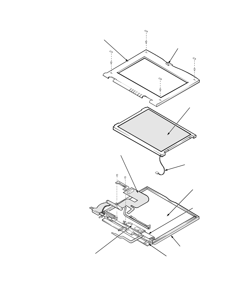 Exploded views of components and assemblies, Xploded views of components and assemblies | Dell Latitude Xpi CD User Manual | Page 94 / 122