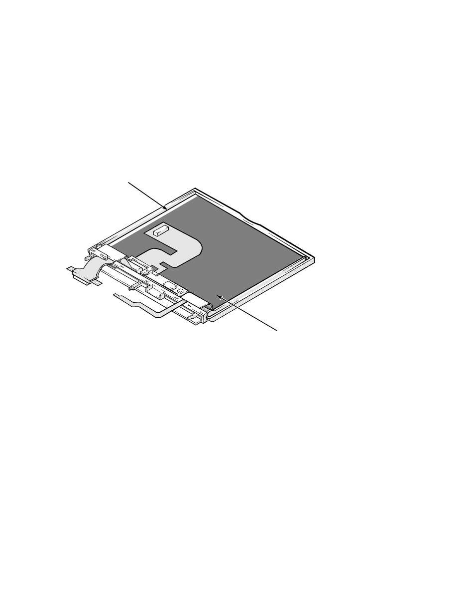 Display assembly components, Display-assembly emi shield, Isplay assembly components | Dell Latitude Xpi CD User Manual | Page 99 / 122