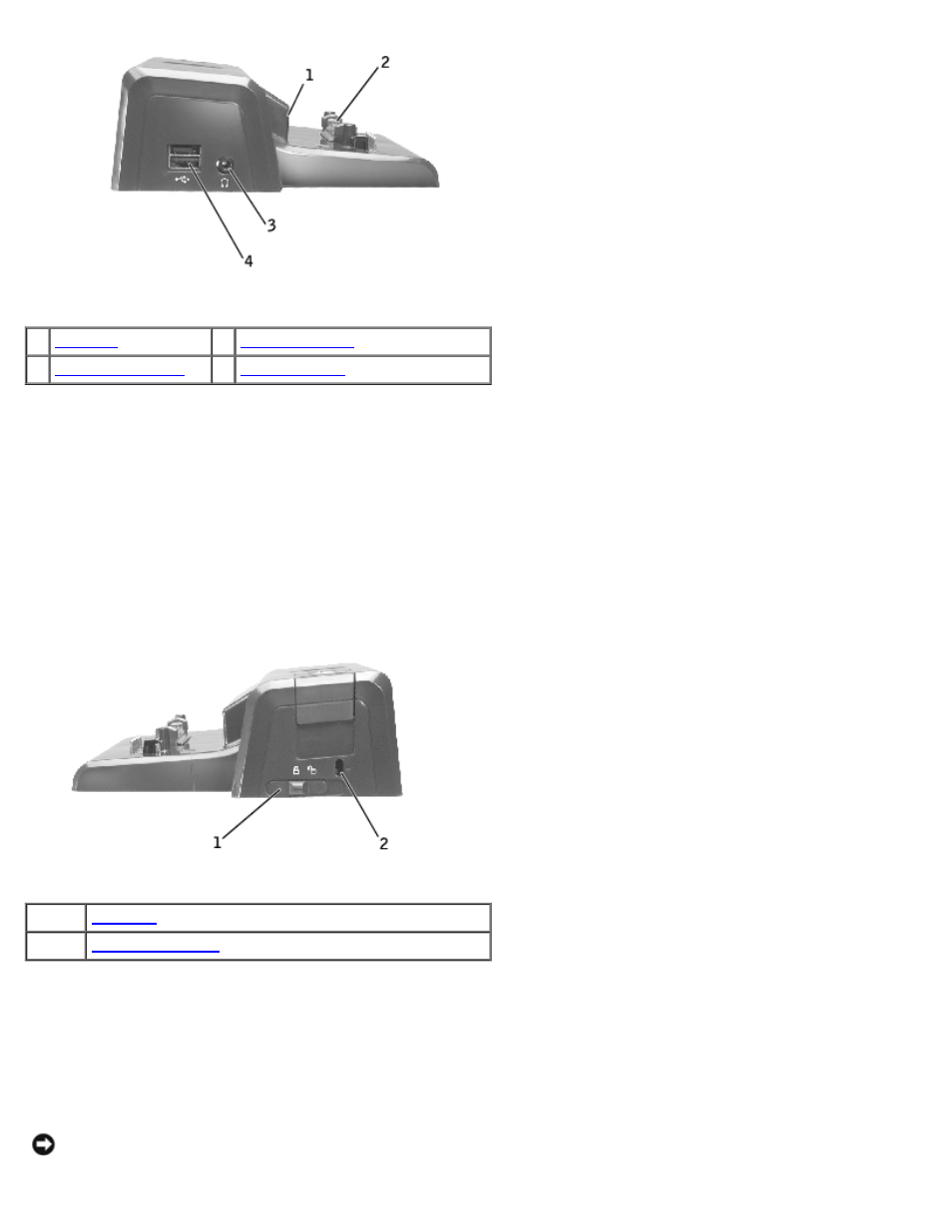 Right view, Monitor stand (optional) | Dell D/Port Advanced Port Replicator User Manual | Page 5 / 32