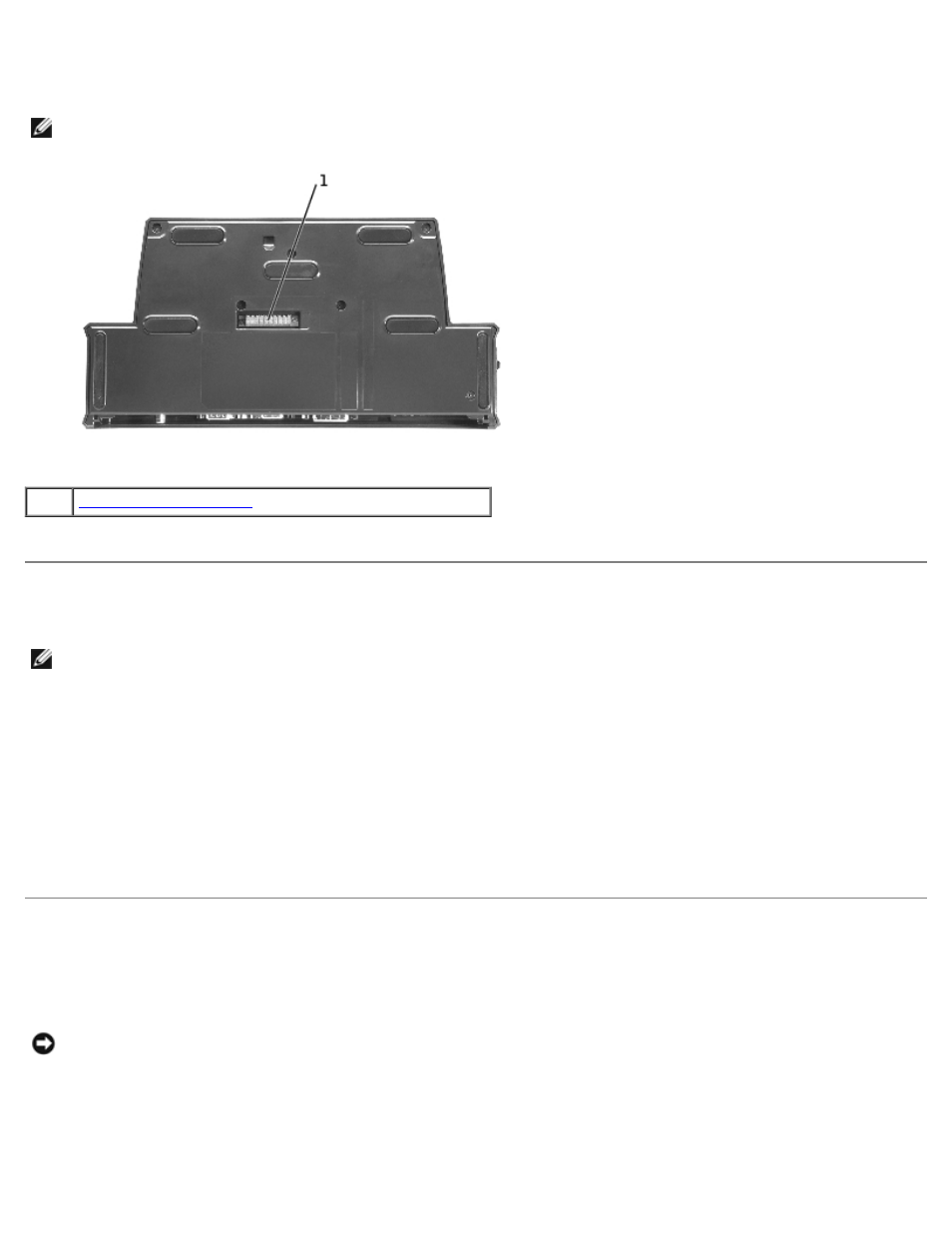 Before you dock for the first time, Docking the computer, Bottom view | Dell D/Port Advanced Port Replicator User Manual | Page 6 / 32