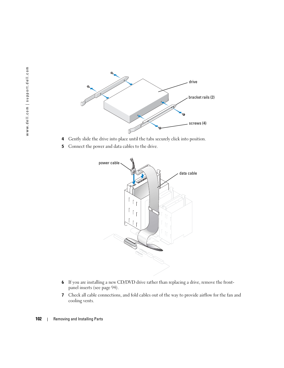 Dell Dimension 8400 User Manual | Page 102 / 146