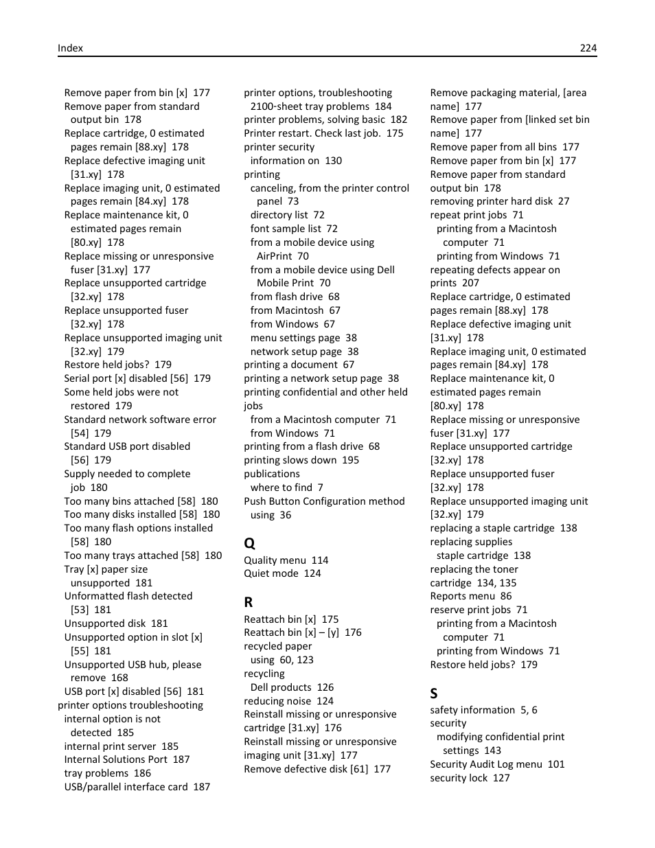 Dell B5460dn Mono Laser Printer User Manual | Page 224 / 226