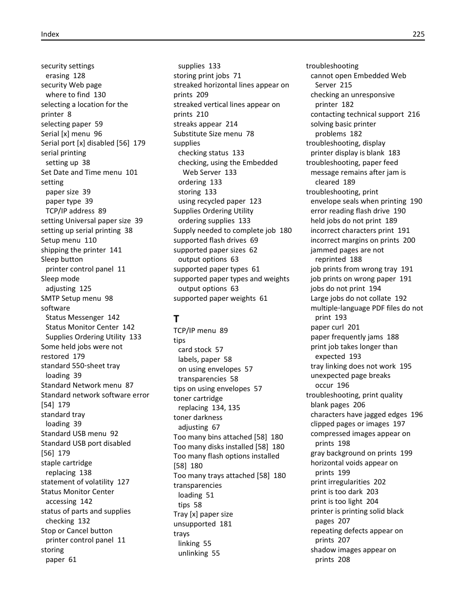 Dell B5460dn Mono Laser Printer User Manual | Page 225 / 226