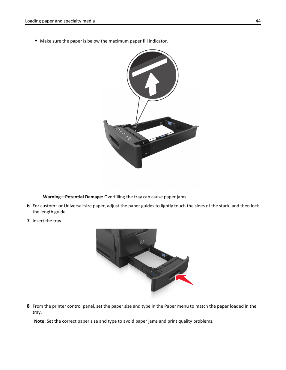 Dell B5460dn Mono Laser Printer User Manual | Page 44 / 226