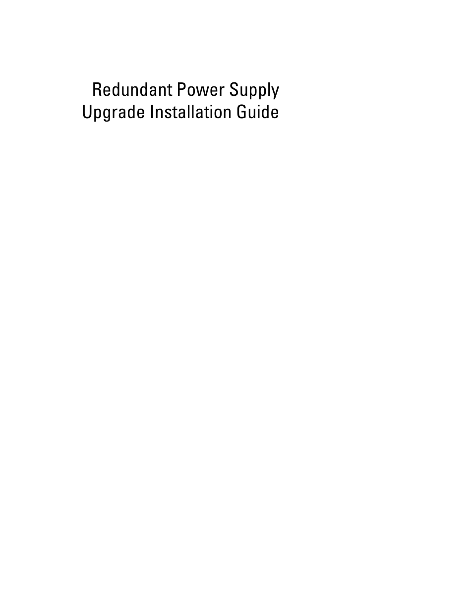 Redundant power supply upgrade installation guide | Dell PowerEdge 1800 User Manual | Page 3 / 12