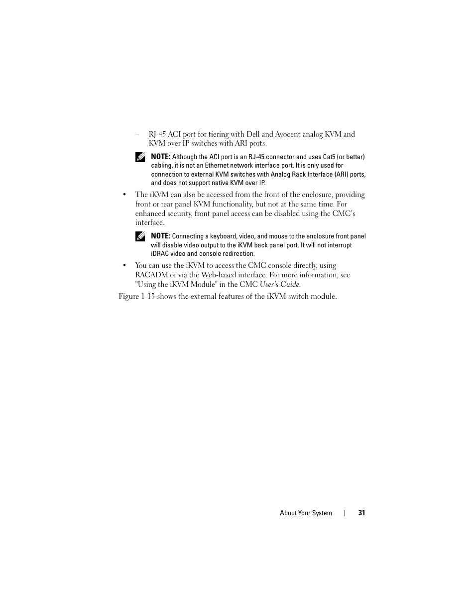 Dell POWEREDGE M905 User Manual | Page 31 / 236