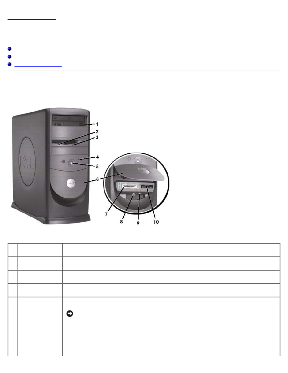 About your computer, Front view | Dell OptiPlex GX260 User Manual | Page 121 / 235
