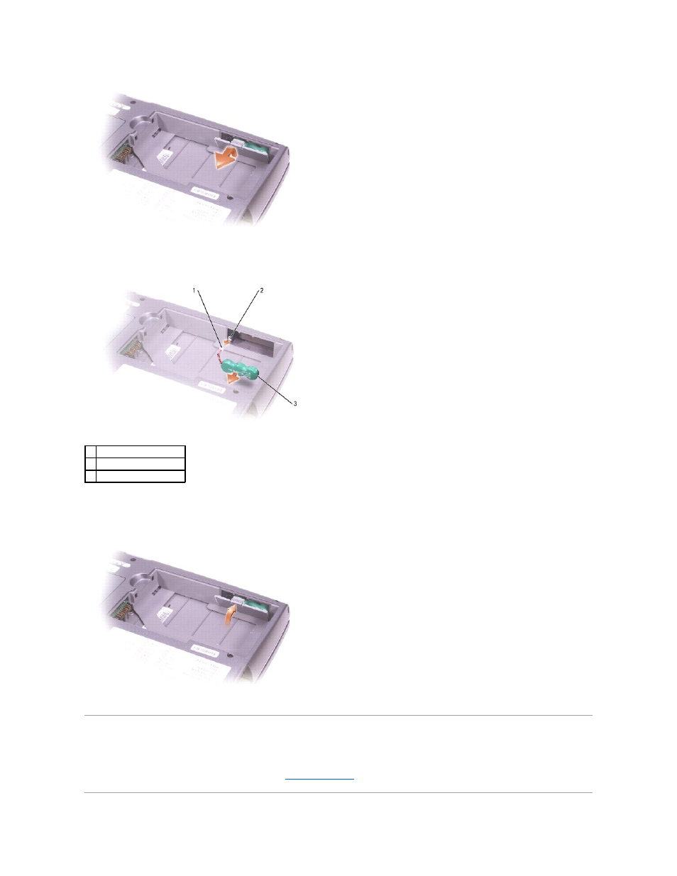 Installing a battery | Dell Latitude D600 User Manual | Page 16 / 121