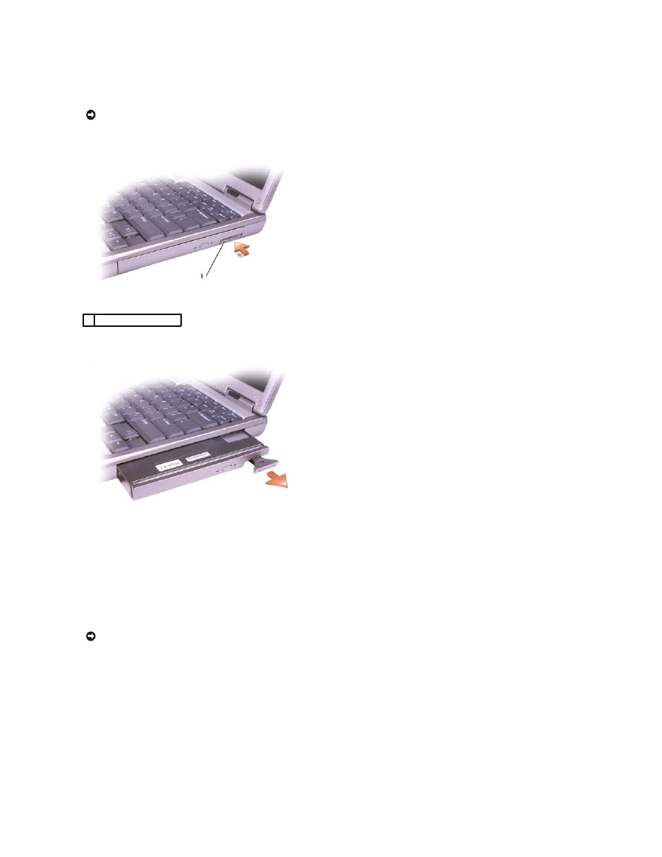 If the device screw is not installed, If the device screw is installed | Dell Latitude D600 User Manual | Page 19 / 121