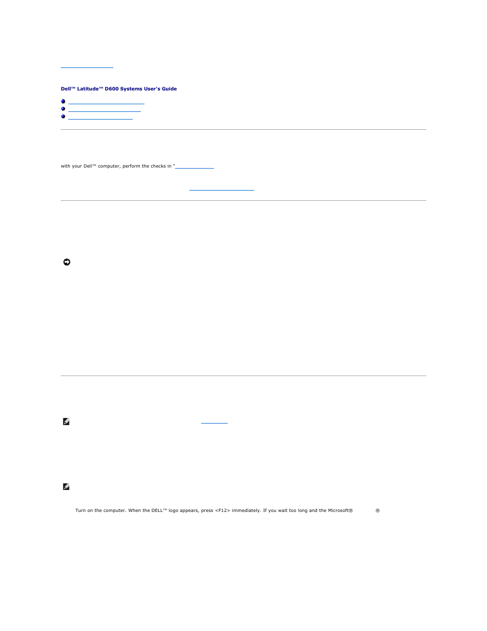 Using the dell diagnostics, When to use the dell diagnostics, Features of the dell diagnostics | Starting the dell diagnostics | Dell Latitude D600 User Manual | Page 29 / 121