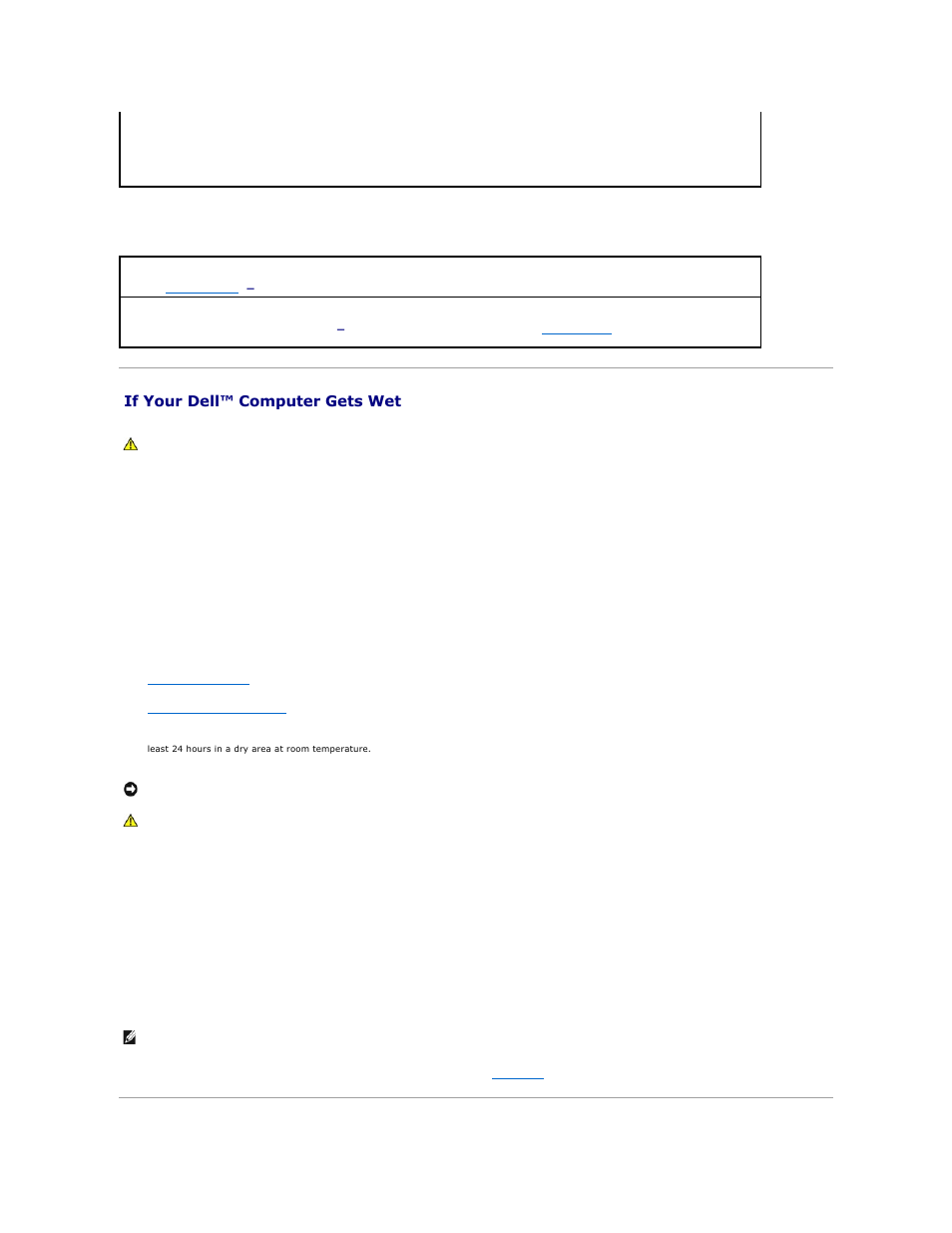 If your dell™ computer gets wet, Error messages appear | Dell Latitude D600 User Manual | Page 92 / 121