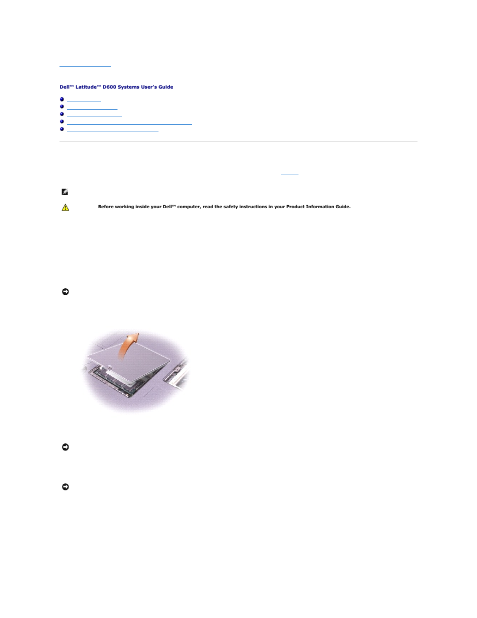 Adding and replacing parts | Dell Latitude D600 User Manual | Page 95 / 121