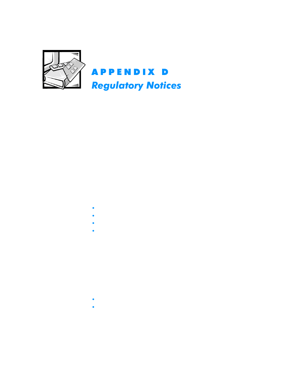 Regulatory notices, Appendix d | Dell Dimension L___cx User Manual | Page 141 / 162