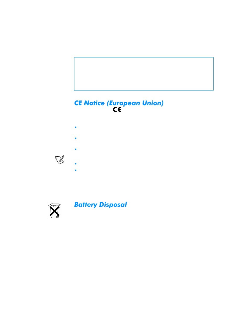 Ce notice (european union), Battery disposal | Dell Dimension L___cx User Manual | Page 144 / 162