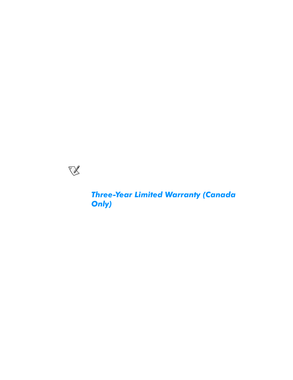 Three-year limited warranty (canada only) | Dell Dimension L___cx User Manual | Page 151 / 162