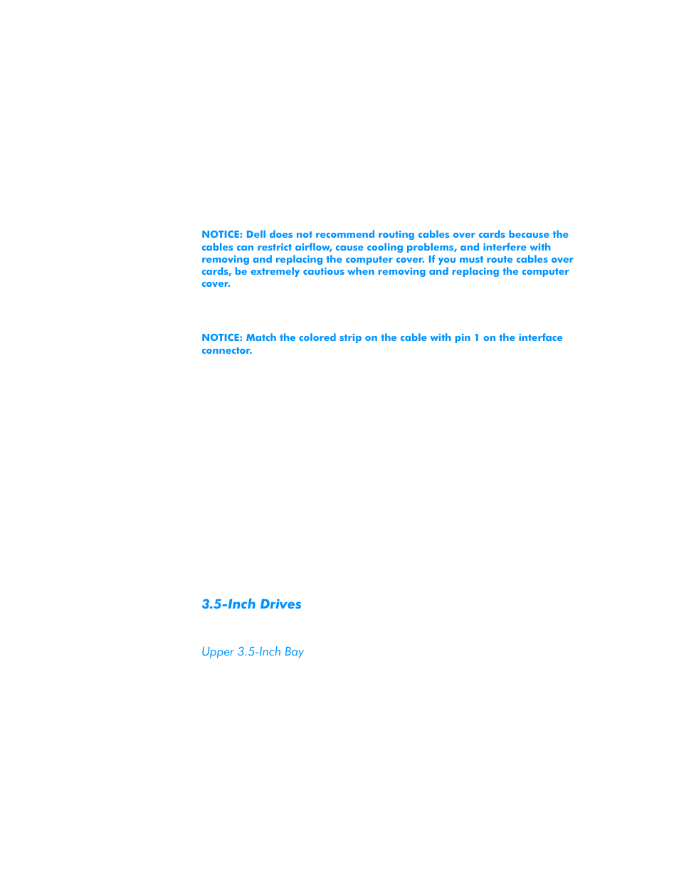 Inch drives, Upper 3.5-inch bay, Inch drives -6 | Upper 3.5-inch bay -6 | Dell Dimension L___cx User Manual | Page 48 / 162