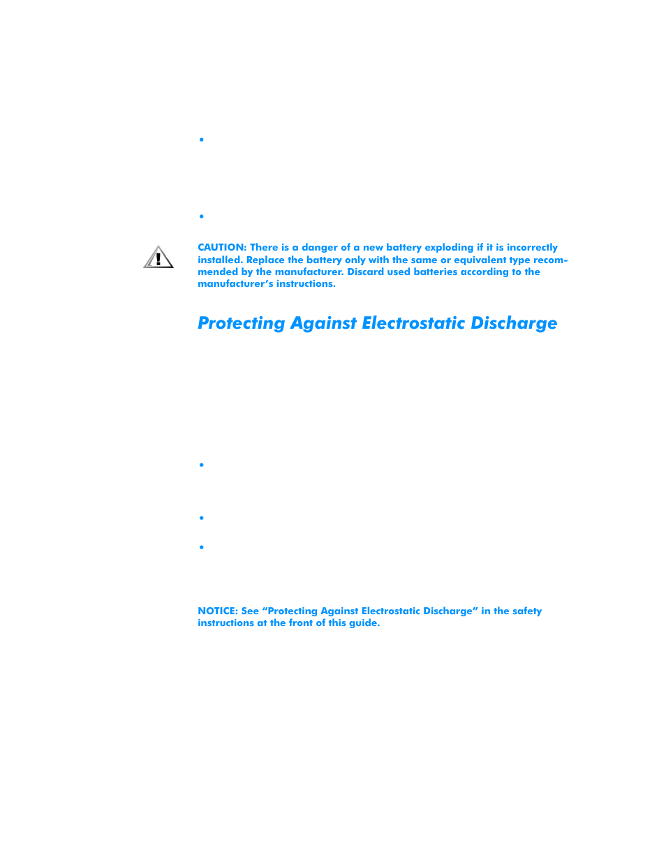 Protecting against electrostatic discharge | Dell Dimension L___cx User Manual | Page 6 / 162