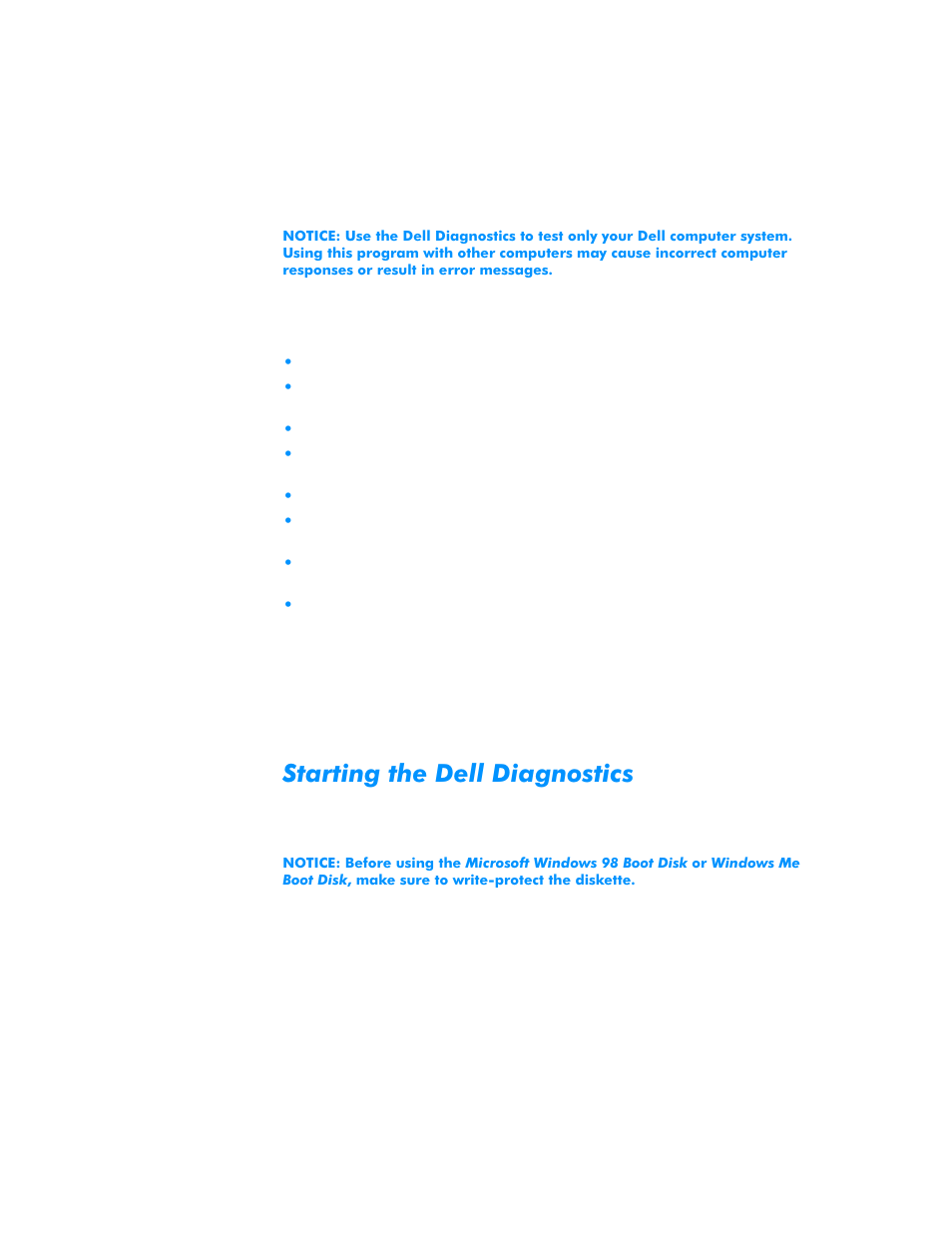 Starting the dell diagnostics, Starting the dell diagnostics -10 | Dell Dimension L___cx User Manual | Page 64 / 162