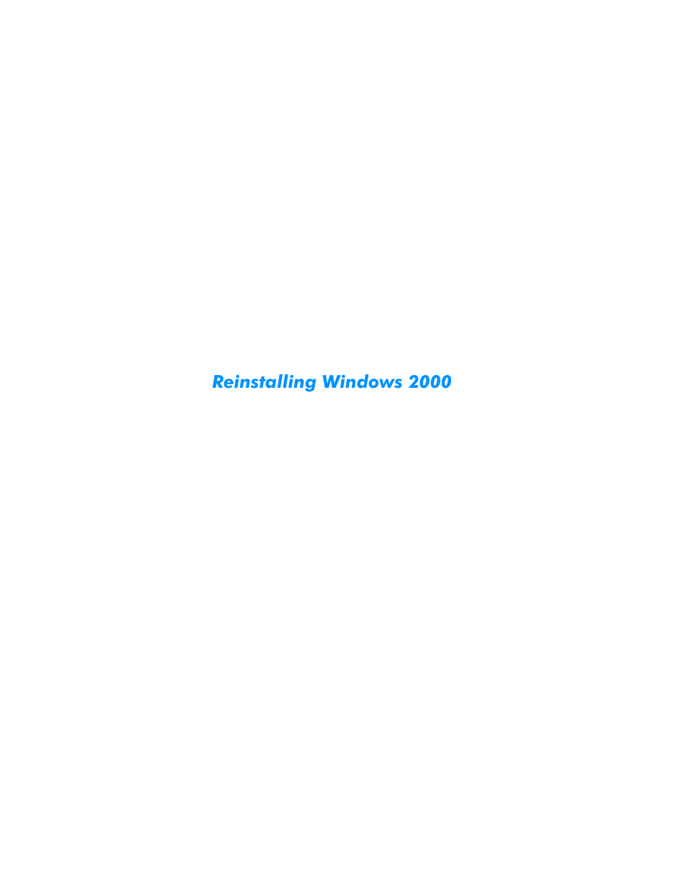 Reinstalling windows 2000, Reinstalling windows 2000 -9 | Dell Dimension L___cx User Manual | Page 77 / 162
