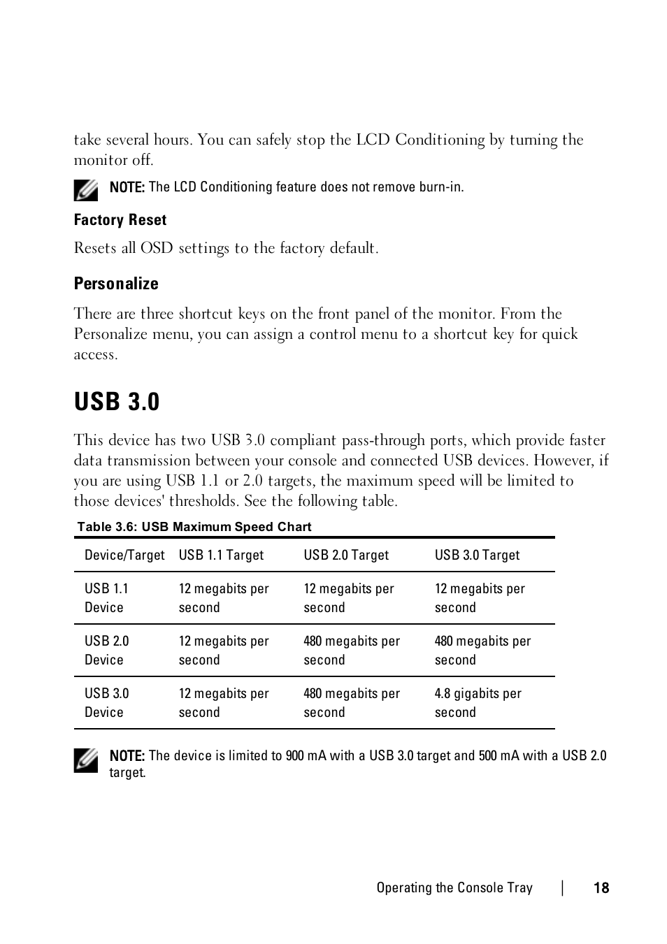 Personalize, Usb 3.0 | Dell 1U Rackmount LED Console User Manual | Page 22 / 36