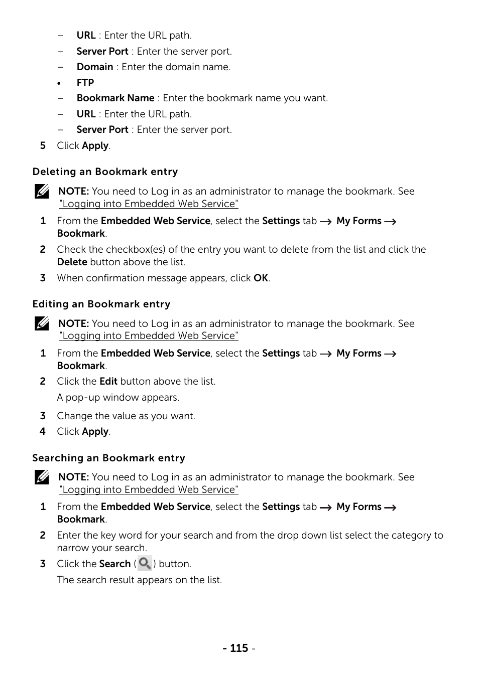 Dell B2375dnf Mono Multifunction Printer User Manual | Page 116 / 359