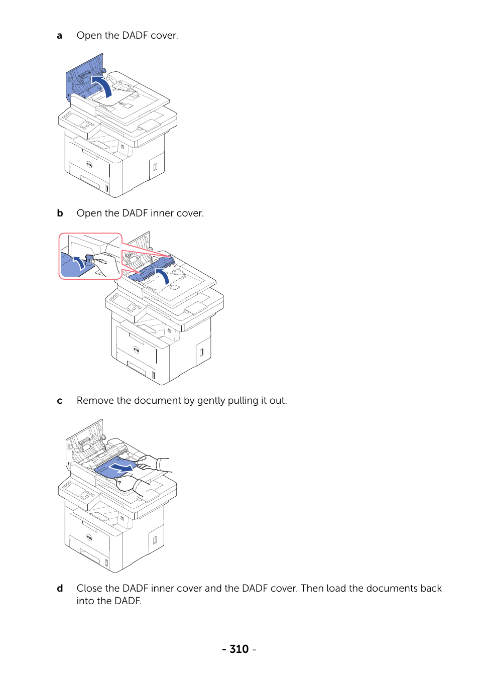 Dell B2375dnf Mono Multifunction Printer User Manual | Page 311 / 359