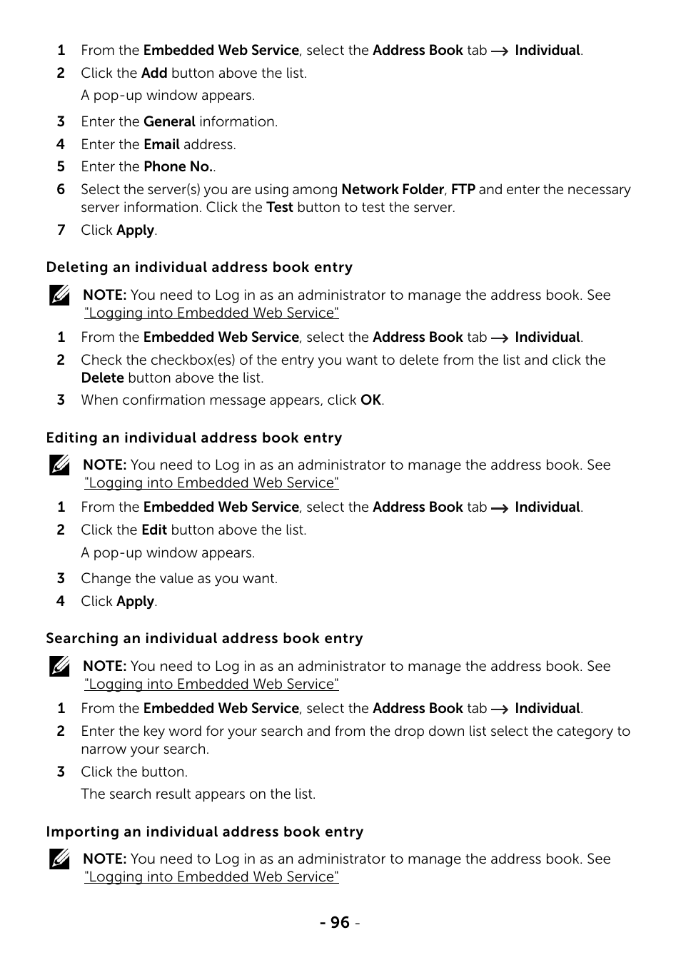 Dell B2375dnf Mono Multifunction Printer User Manual | Page 97 / 359
