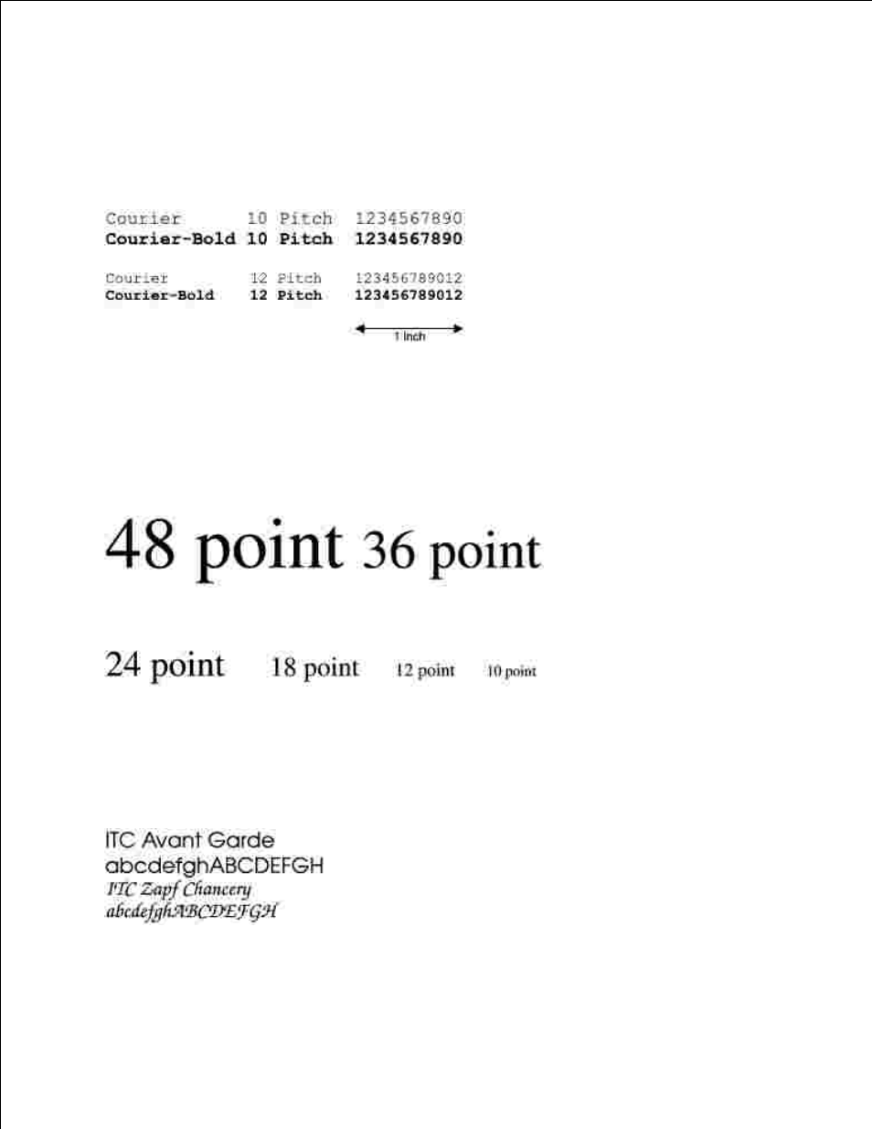Bitmapped and scalable fonts | Dell M5200 Medium Workgroup Mono Laser Printer User Manual | Page 122 / 228