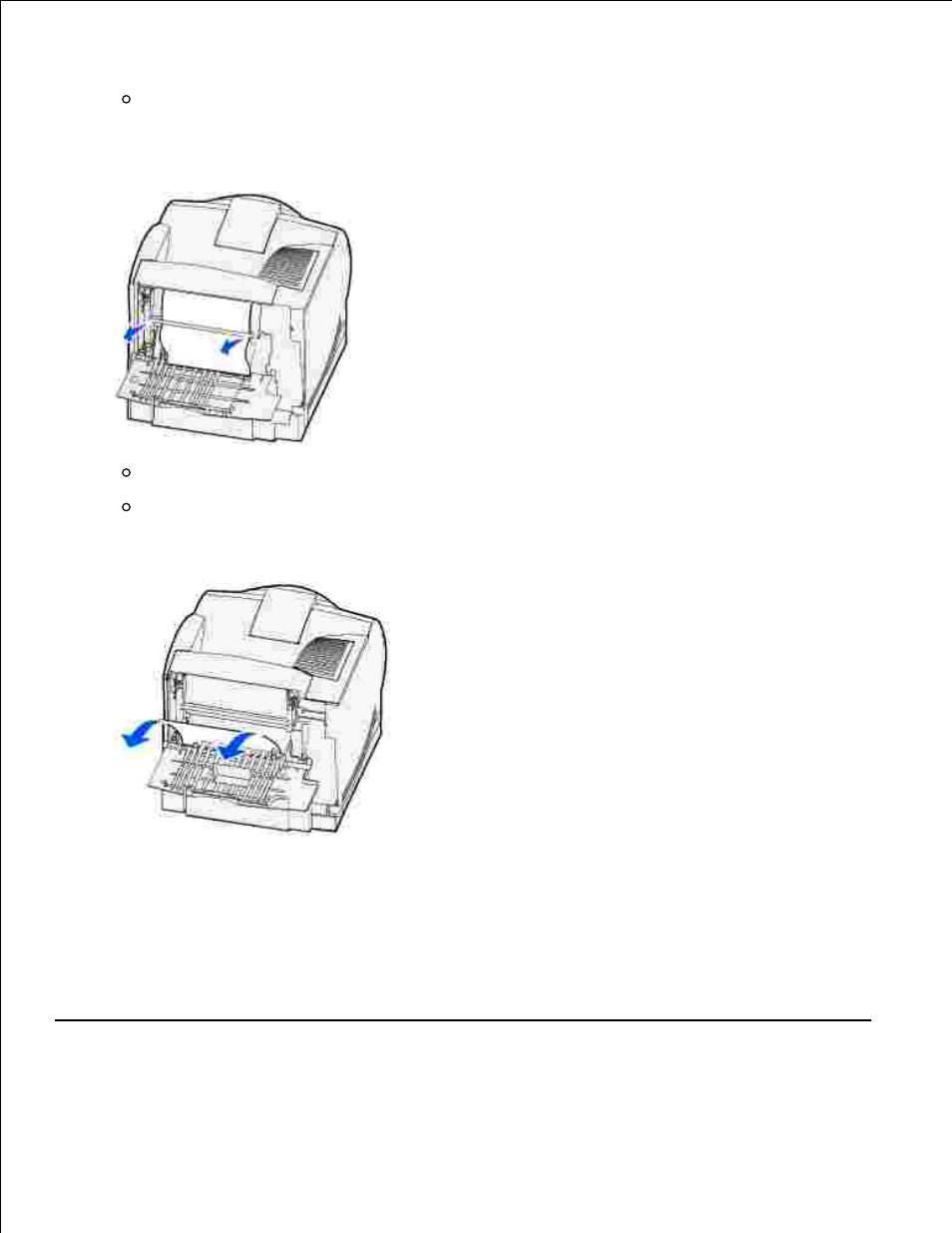 202 paper jam open rear door | Dell M5200 Medium Workgroup Mono Laser Printer User Manual | Page 147 / 228