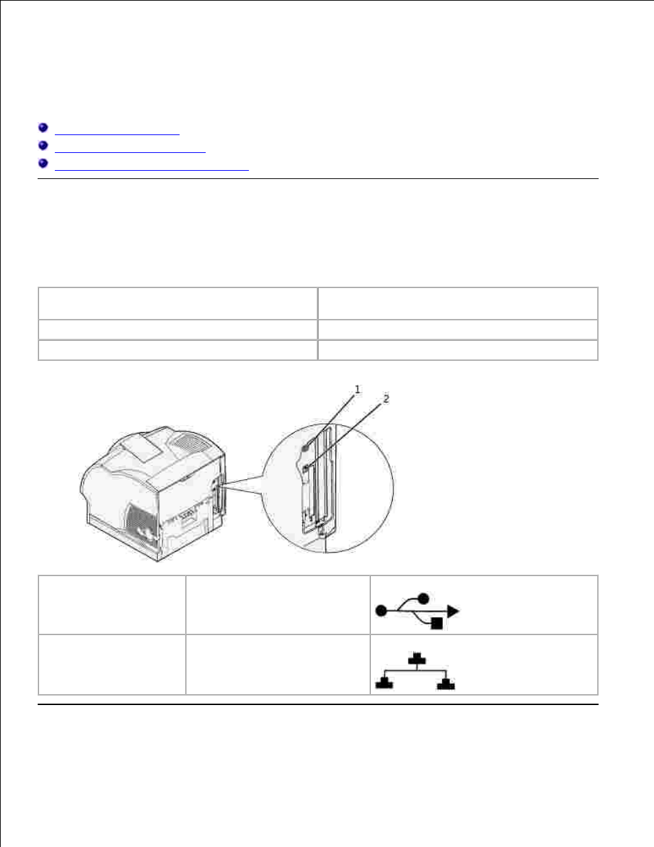 Attaching cables, Choosing the right cable | Dell M5200 Medium Workgroup Mono Laser Printer User Manual | Page 17 / 228