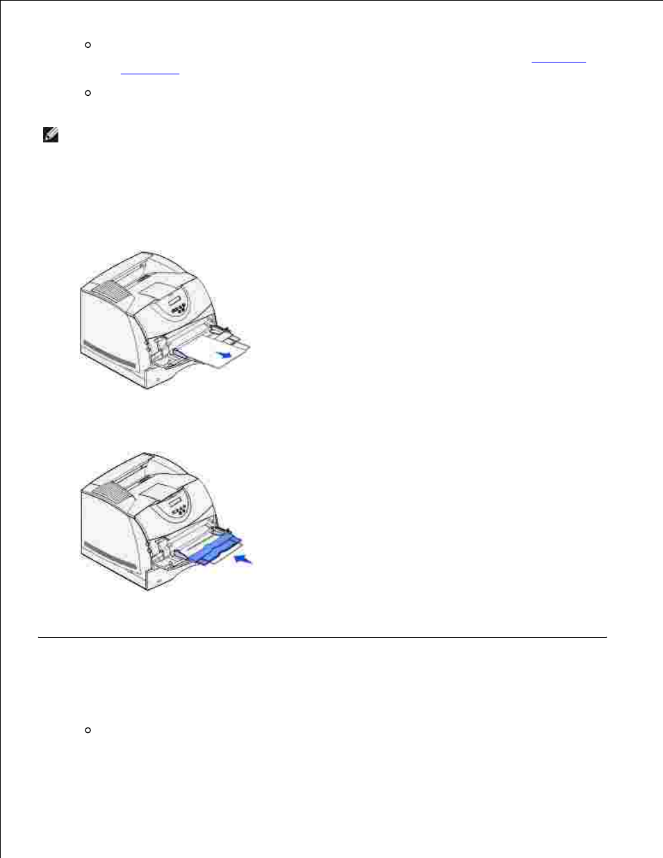 Using and loading the optional envelope feeder, Closing the multipurpose feeder | Dell M5200 Medium Workgroup Mono Laser Printer User Manual | Page 60 / 228