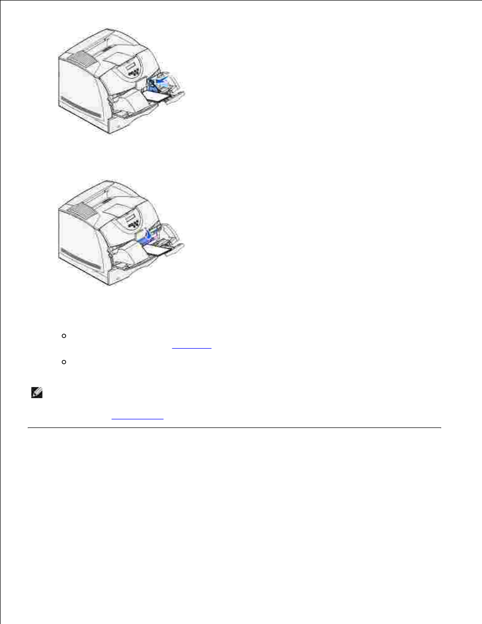Linking trays | Dell M5200 Medium Workgroup Mono Laser Printer User Manual | Page 63 / 228