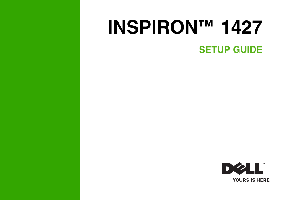 Dell Inspiron 1427 (Early 2009) User Manual | 54 pages