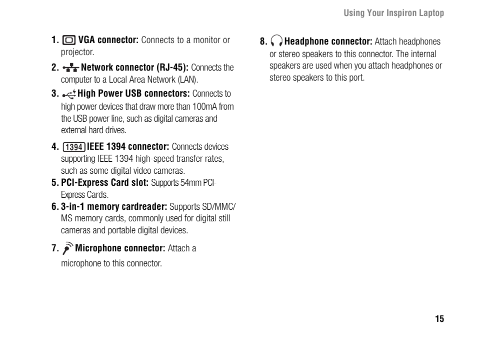 Dell Inspiron 1427 (Early 2009) User Manual | Page 17 / 54