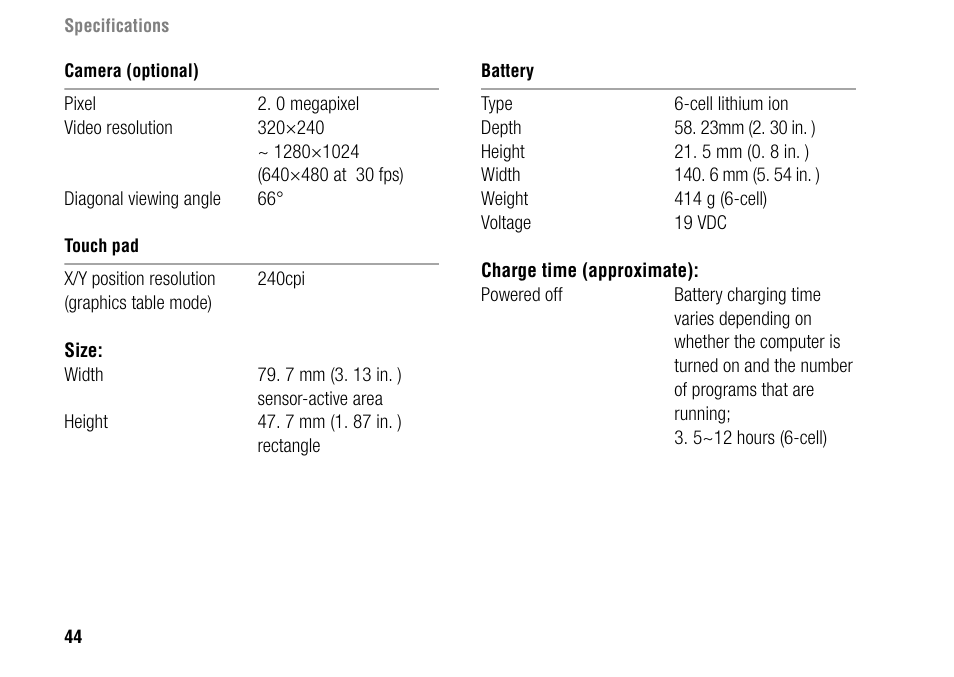 Dell Inspiron 1427 (Early 2009) User Manual | Page 46 / 54