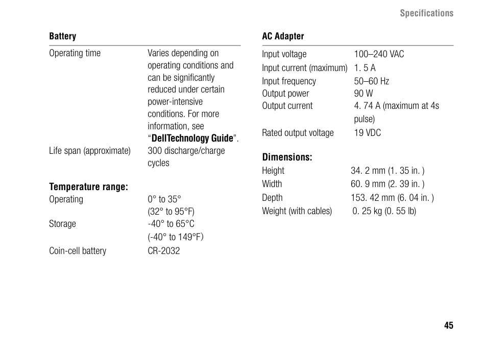 Dell Inspiron 1427 (Early 2009) User Manual | Page 47 / 54