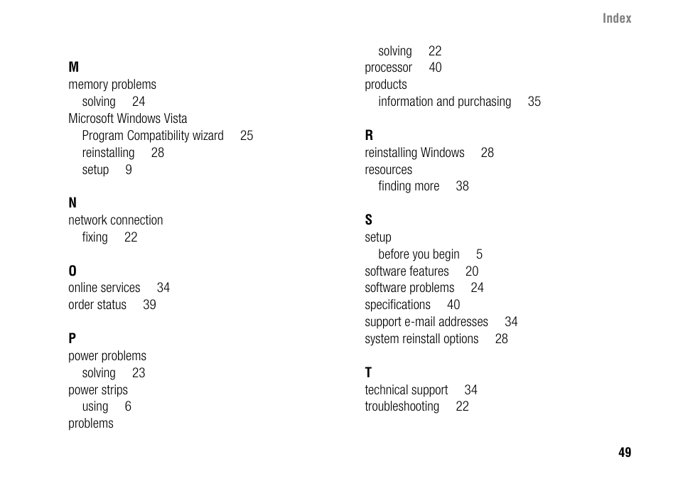 Dell Inspiron 1427 (Early 2009) User Manual | Page 51 / 54