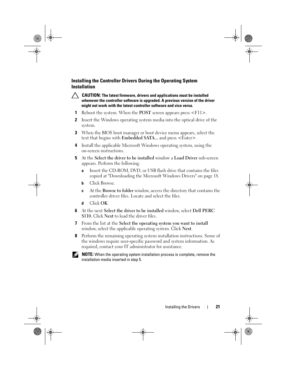 Dell PowerEdge RAID Controller S110 User Manual | Page 23 / 76