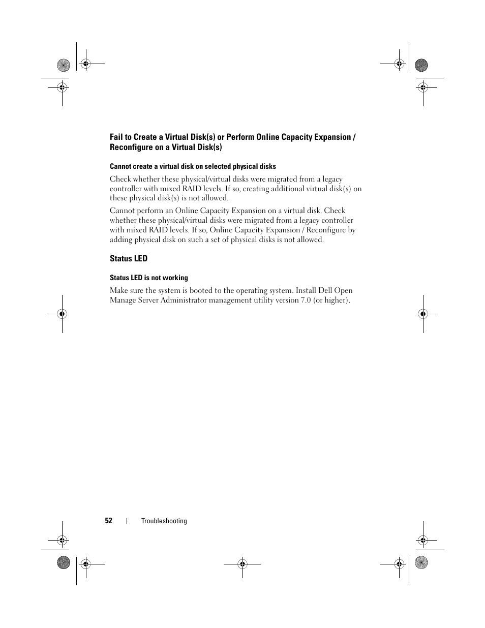 Status led | Dell PowerEdge RAID Controller S110 User Manual | Page 54 / 76