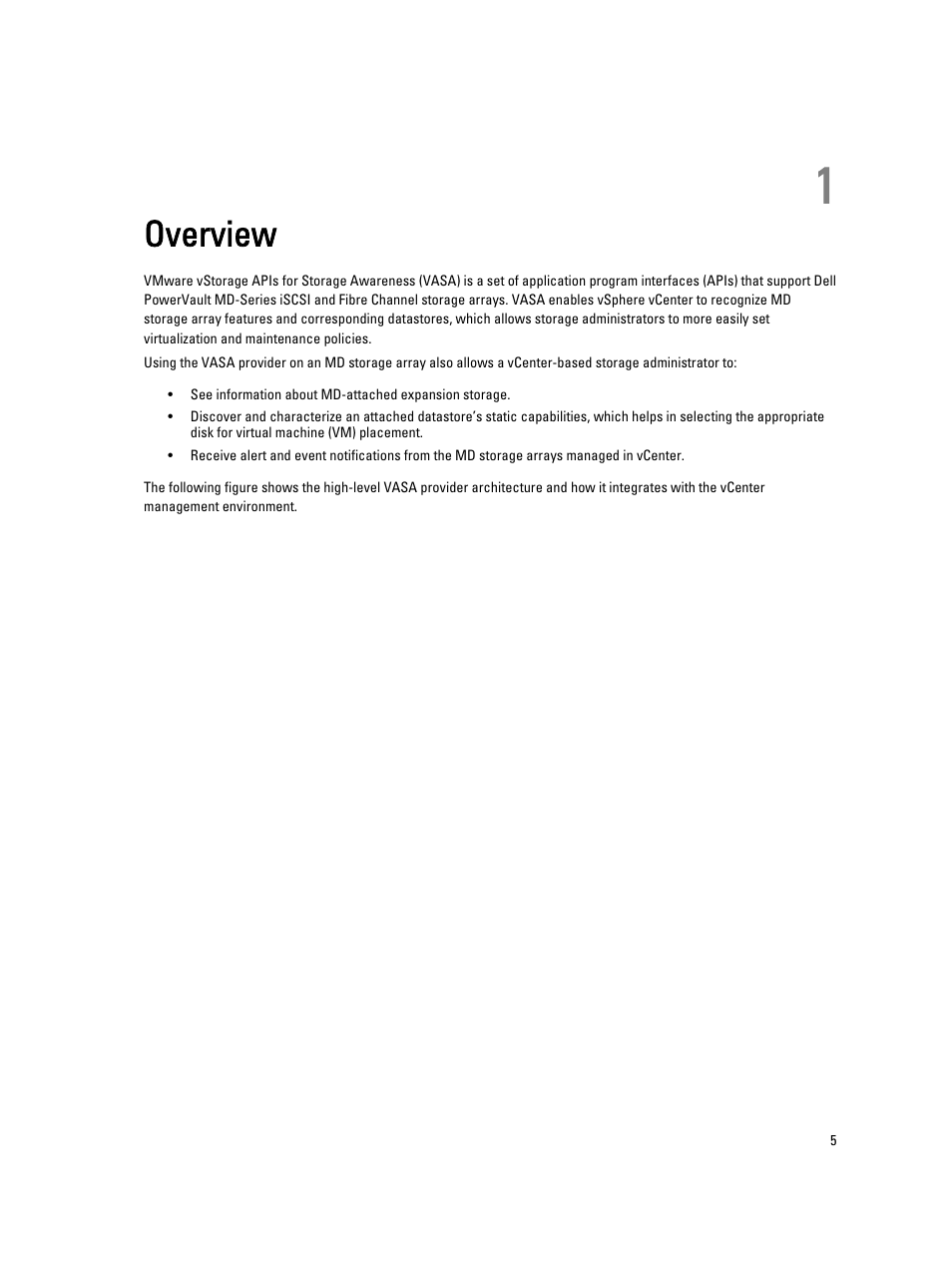 Overview, 1 overview | Dell PowerVault MD3800i User Manual | Page 5 / 21