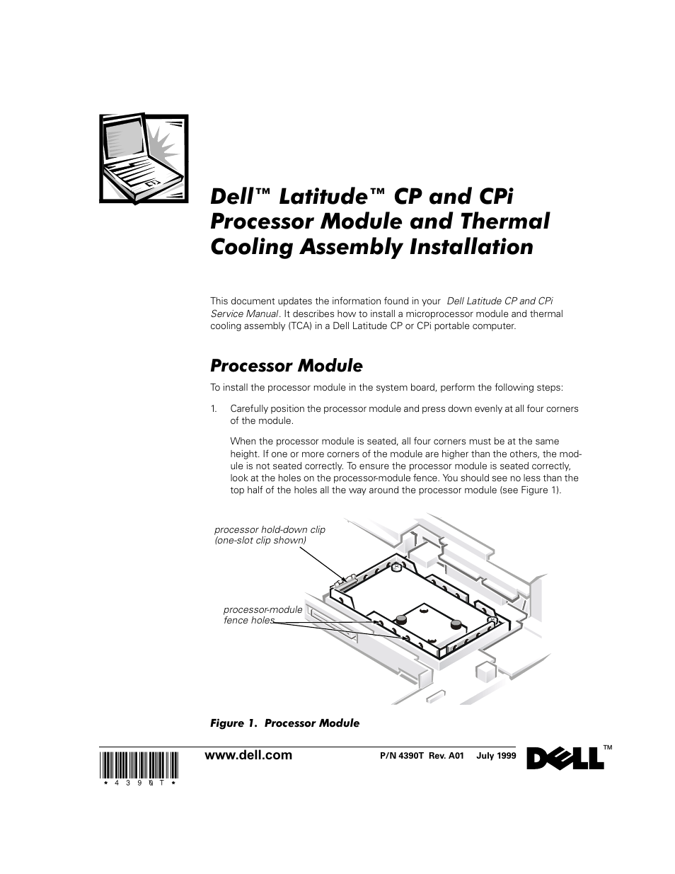 Dell Latitude Cpi User Manual | 3 pages