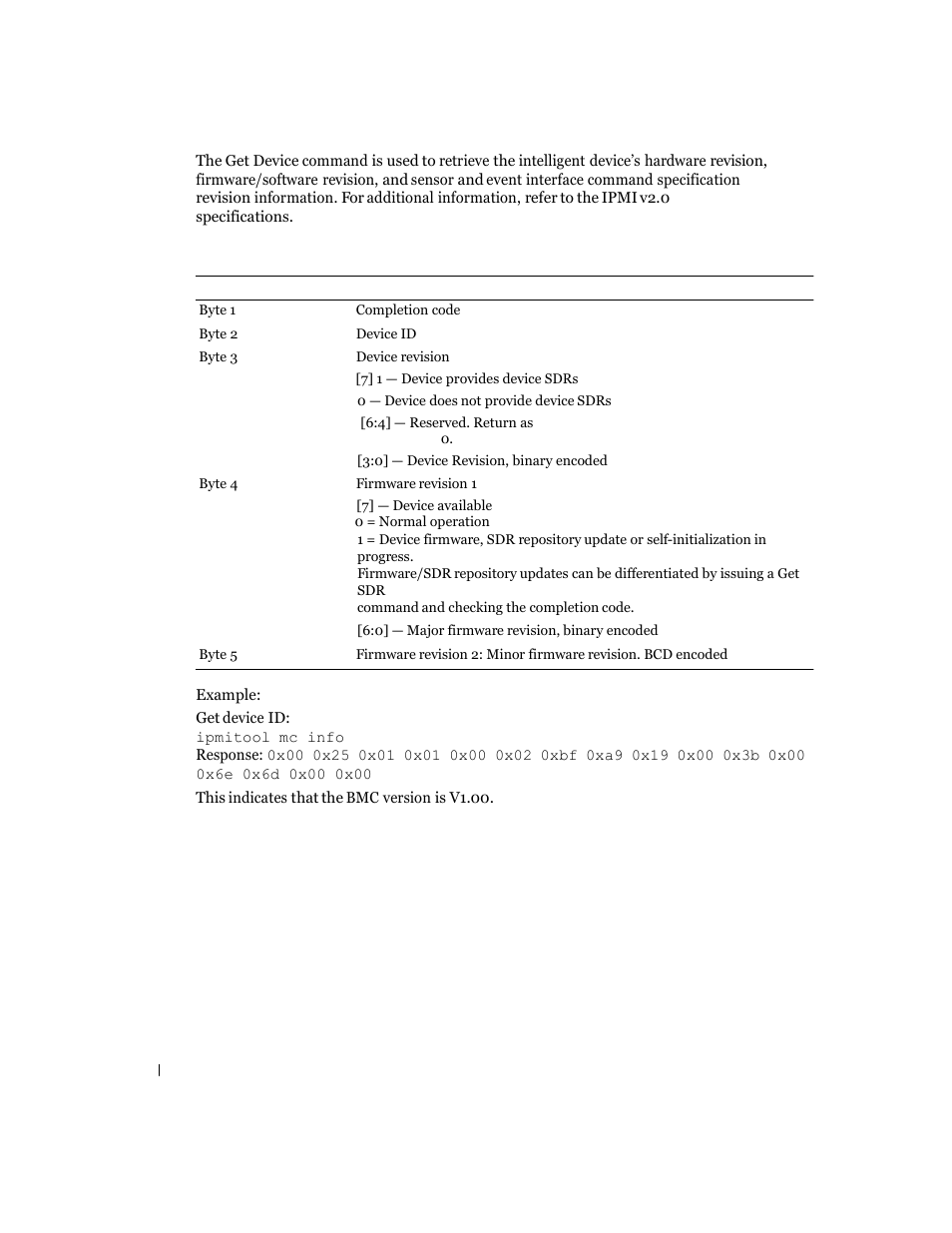 Bmc/bios version information | Dell PowerEdge C6100 User Manual | Page 58 / 59
